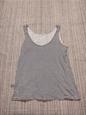 J.CREW Women's Striped Tank Top Size M In White/Black